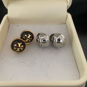 2 pairs of Tory Burch earrings